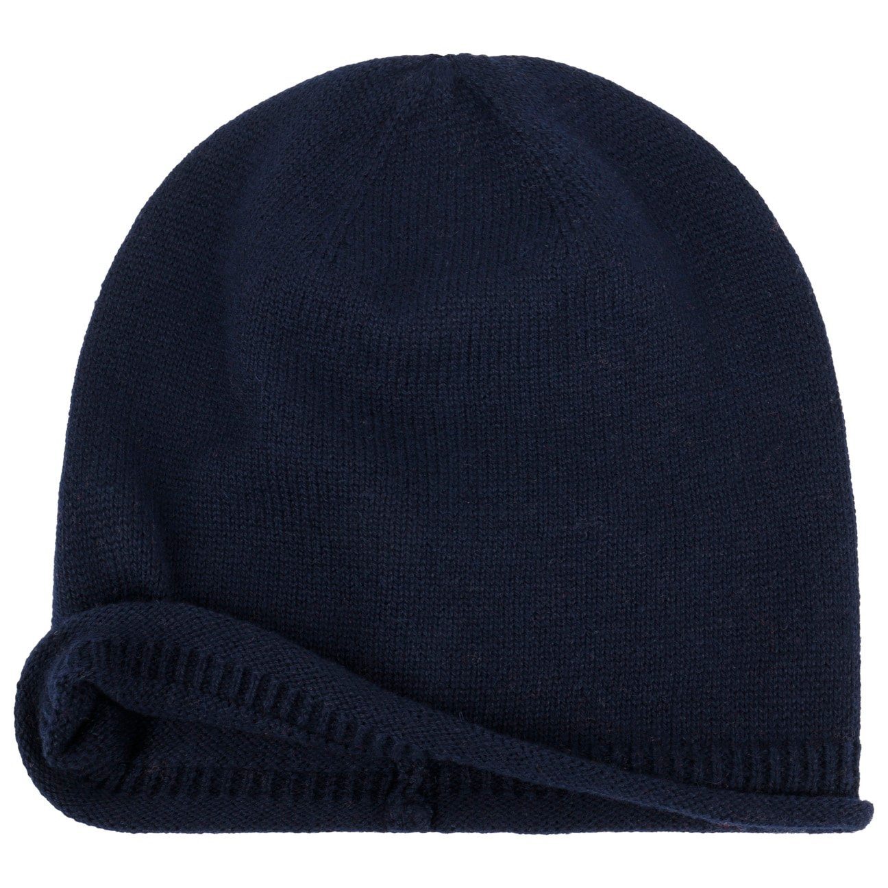 Seeberger Beanie dunkelblau Strickmütze Oversize (1-St)