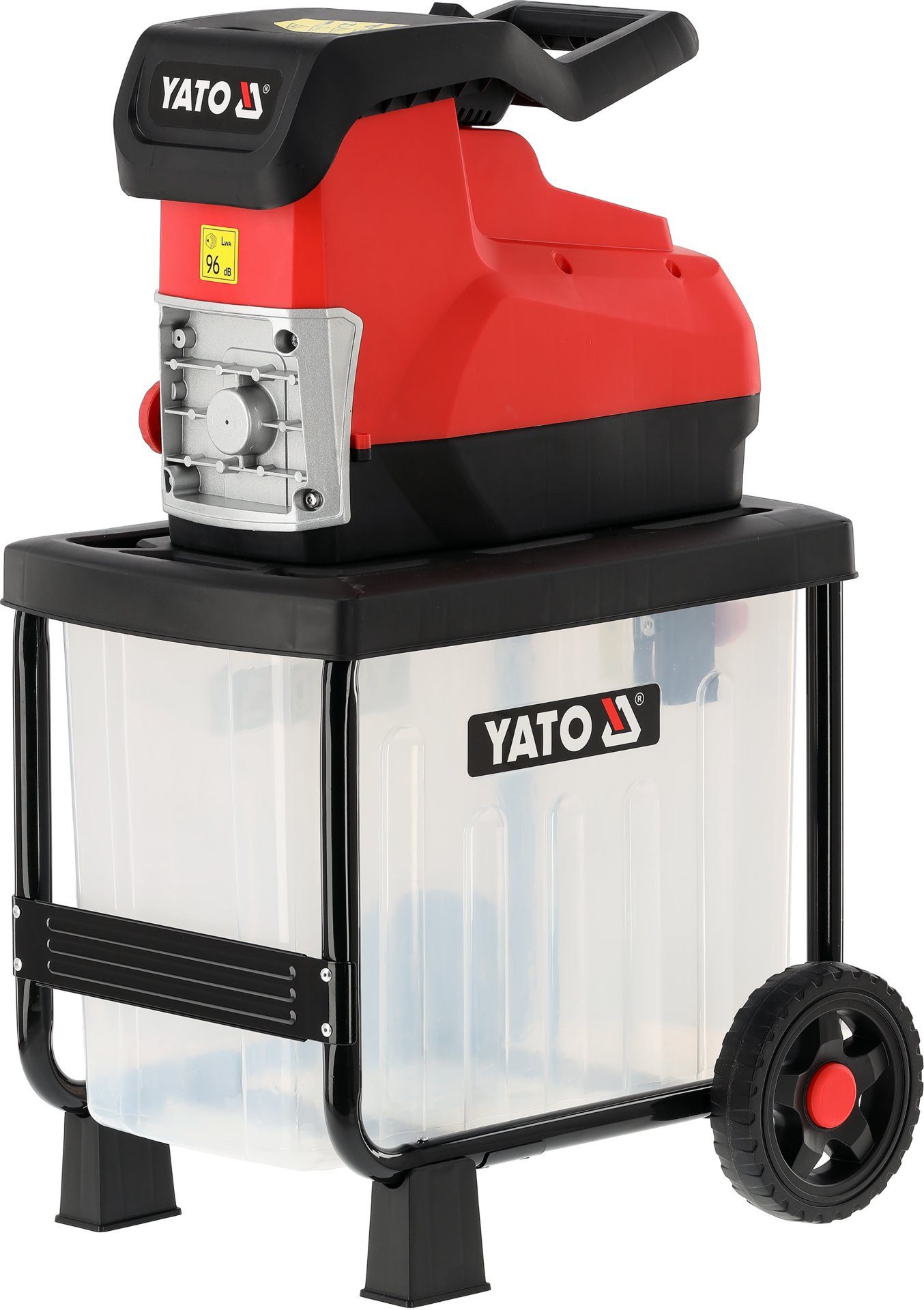 Yato Messerhäcksler Leiser Elektro-Gartenhäcksler, Schredder 2800 W, max. 45 mm