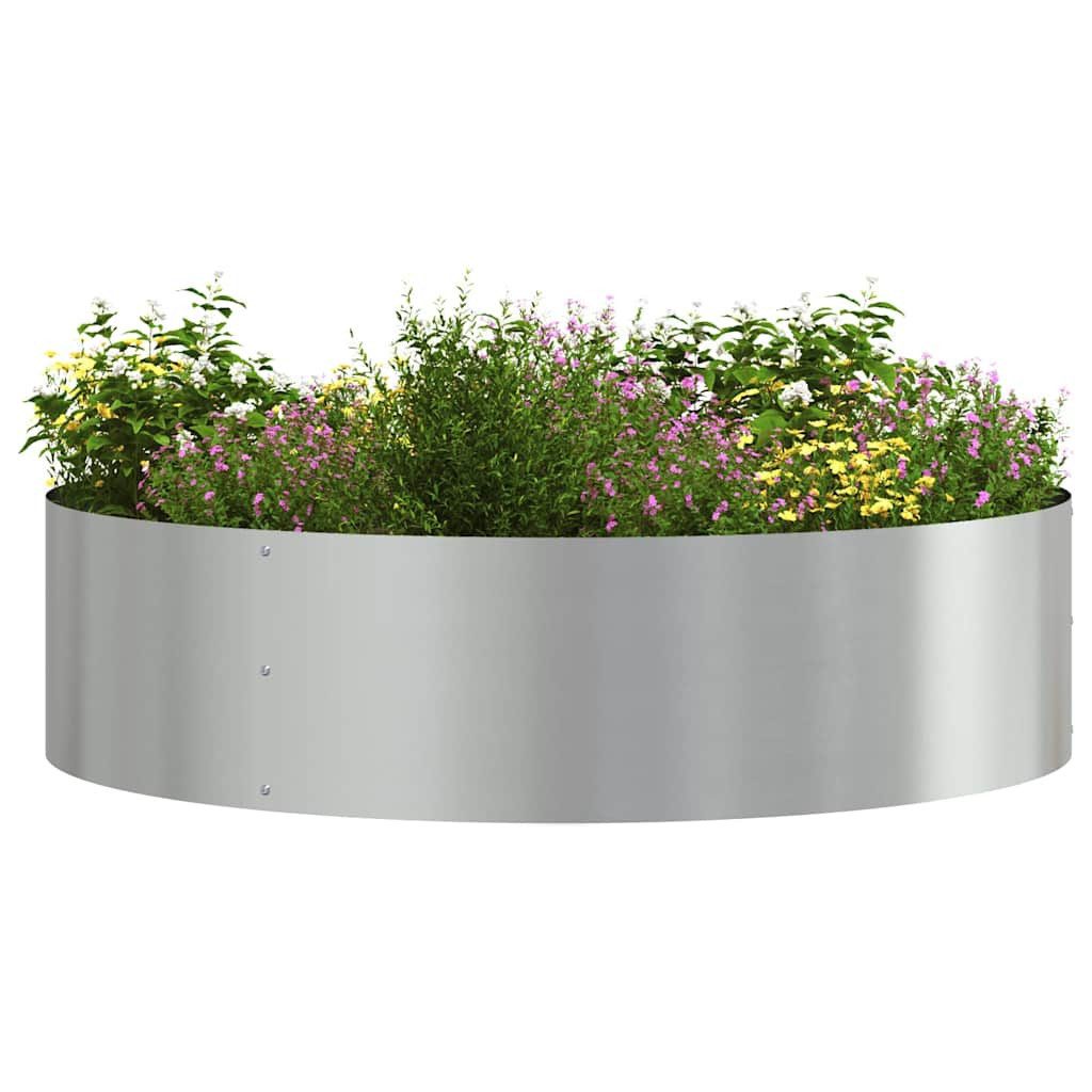 vidaXL Blumentopf Garten-Pflanzgefäß 5 pcs Silber günstig online kaufen