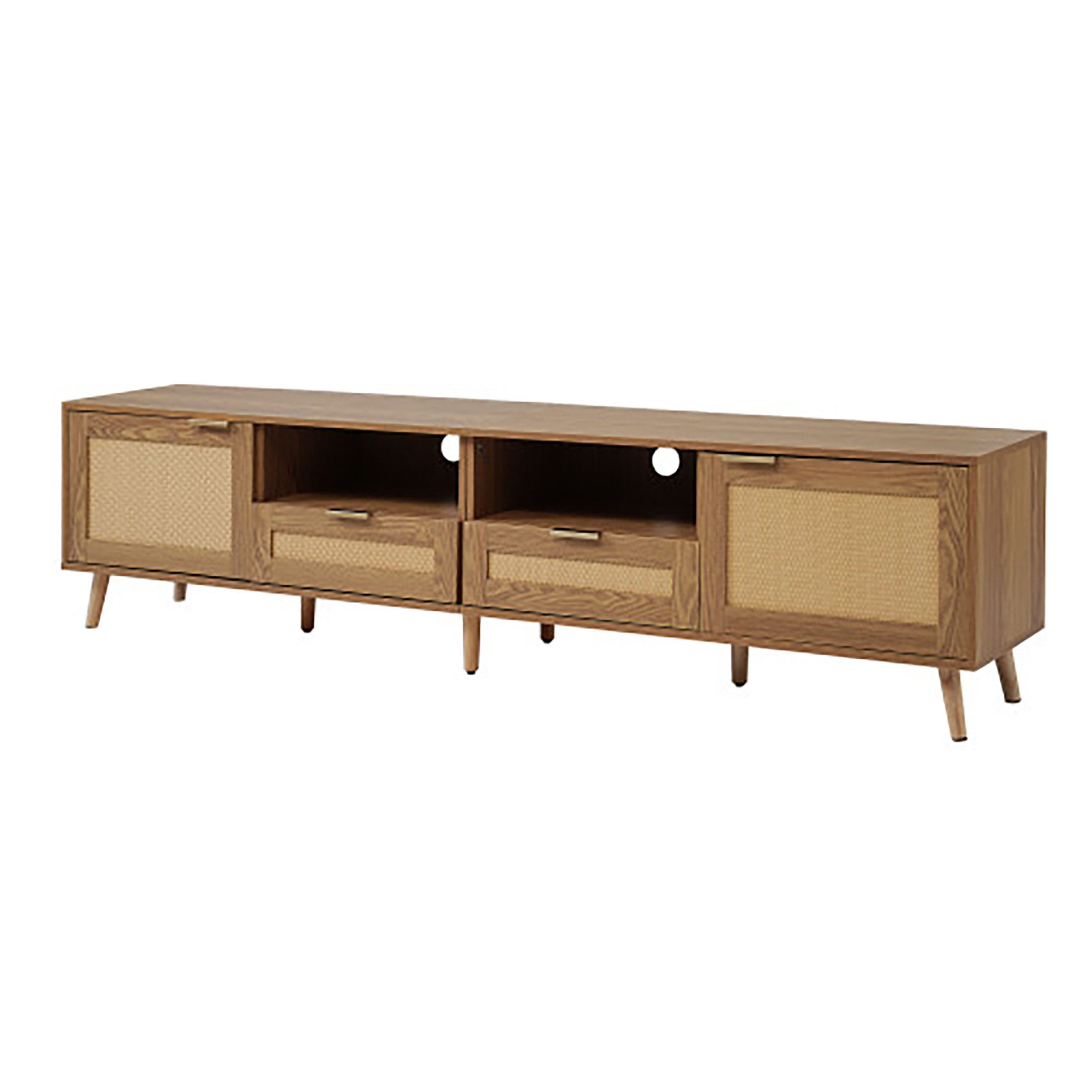 Celya TV-Schrank TV-Konsolentisch mit echtem Rattandesign, günstig online kaufen