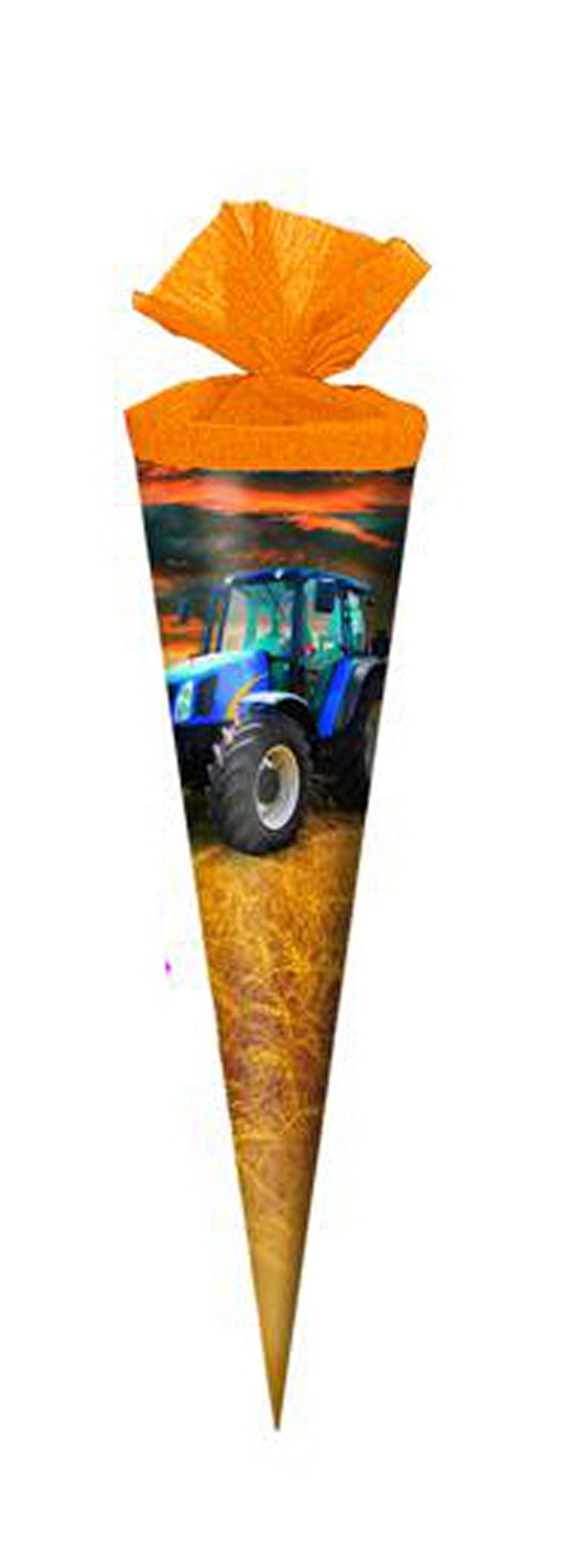 Livepac Office Schultüte Schultüte / Zuckertüte / Länge: 35cm / rund / "Traktor"