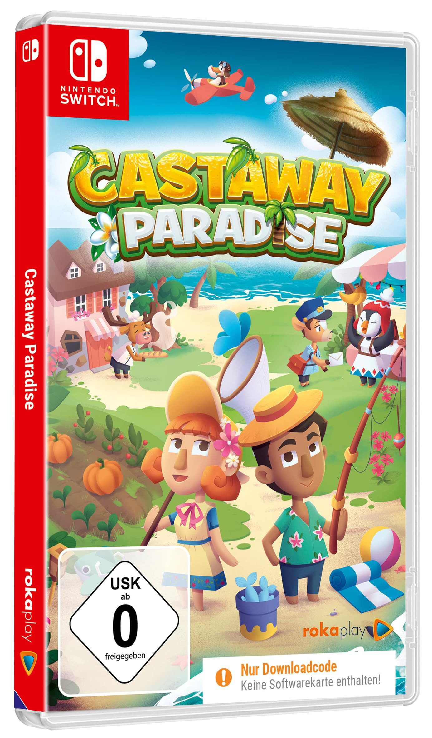 Castaway Paradise - Abenteuer - Simulation für Switch - Code in a Box (Code in a Box), Nintendo Switch