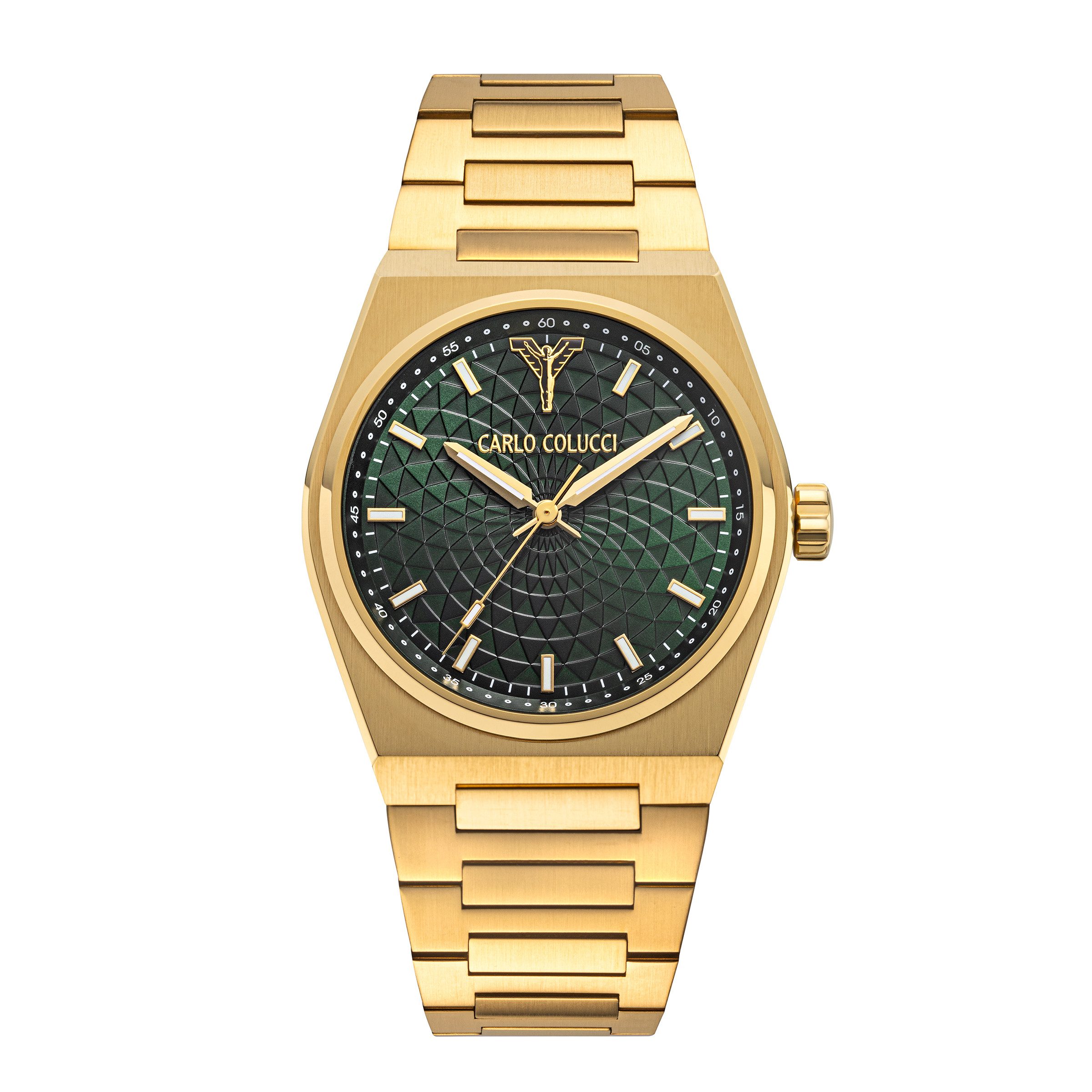 CARLO COLUCCI Quarzuhr CC600-5, Armbanduhr, Herrenuhr, Edelstahlarmband, analog