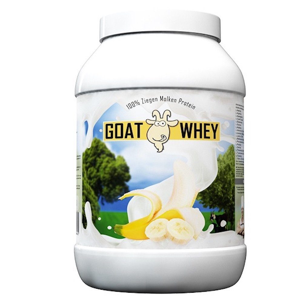 LSP GOAT Whey (1.800g) Eiweiß Protein Ziegenprotein, Banane Vegetarisch Pulver, 1 er Einzelpackung à 1,00 St., Hormonfrei, von grasgefütterten Ziegen, nicht homogenisiert