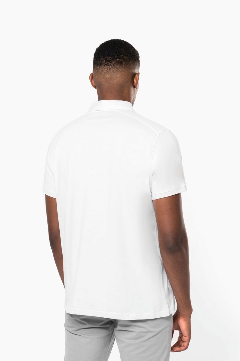 Kariban Langarm-Poloshirt Jersey-Kurzarm-Polohemd für Herren
