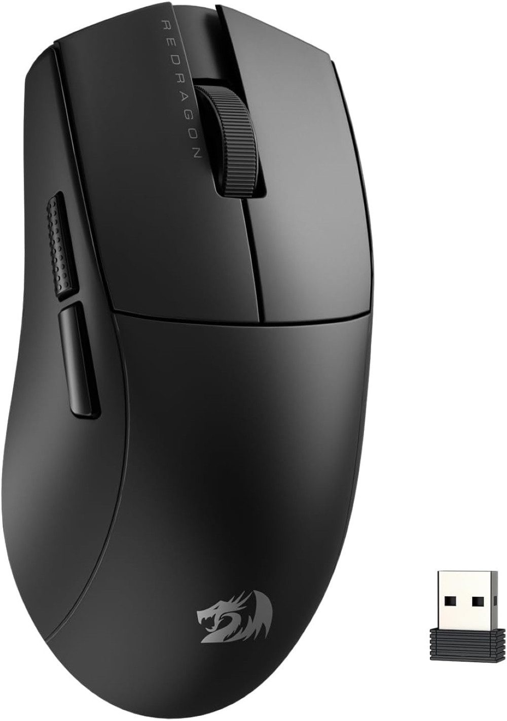 Redragon 2,4 GHz/Kabelgebunden, M916 Elite Gaming-Maus (2,4 GHz Wireless & USB-C Kabelgebunden, 49g Leichtgewicht, 8000 DPI, PAW3104 Sensor)