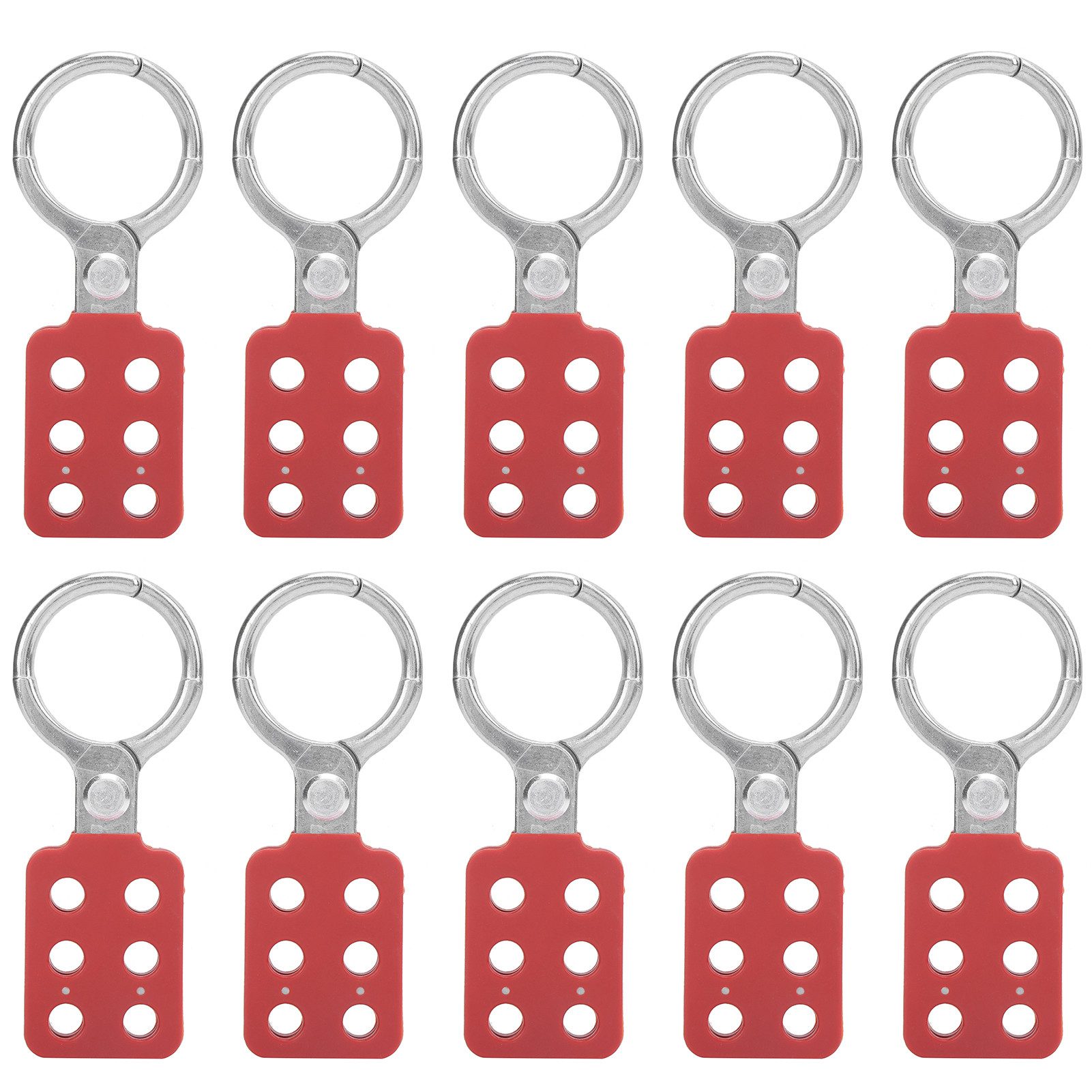 GARRYFIZH Verschluss-Überfalle 10 Stück Verriegelungsriegel 38 mm, 6 Löcher, Aluminiumisolierung, Robust und langlebig, korrosions- und stoßfest