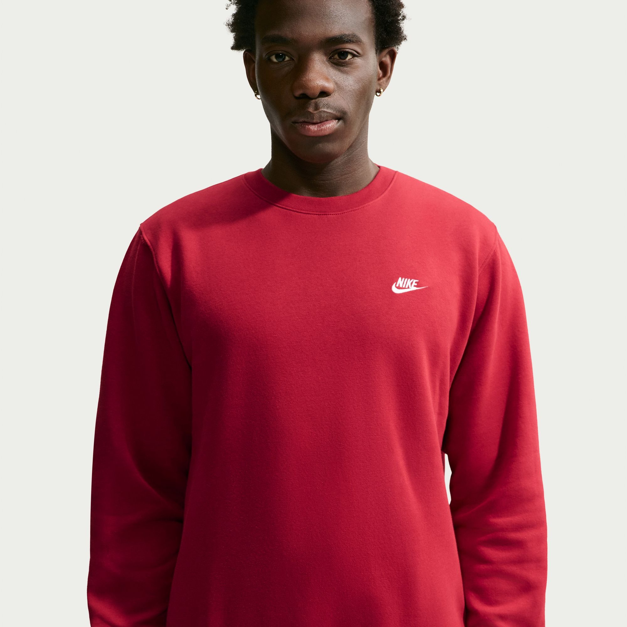 Nike Sportswear T-Shirt Nike Sportswear Club Men's Graphic Fleece Crew in mehreren Größen von S bis XXXL verfügbar