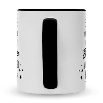 GRAVURZEILE Tasse mit Spruch Heldenhafte Großeltern, Keramik, Farbe: Oma - Schwarz & Weiß
