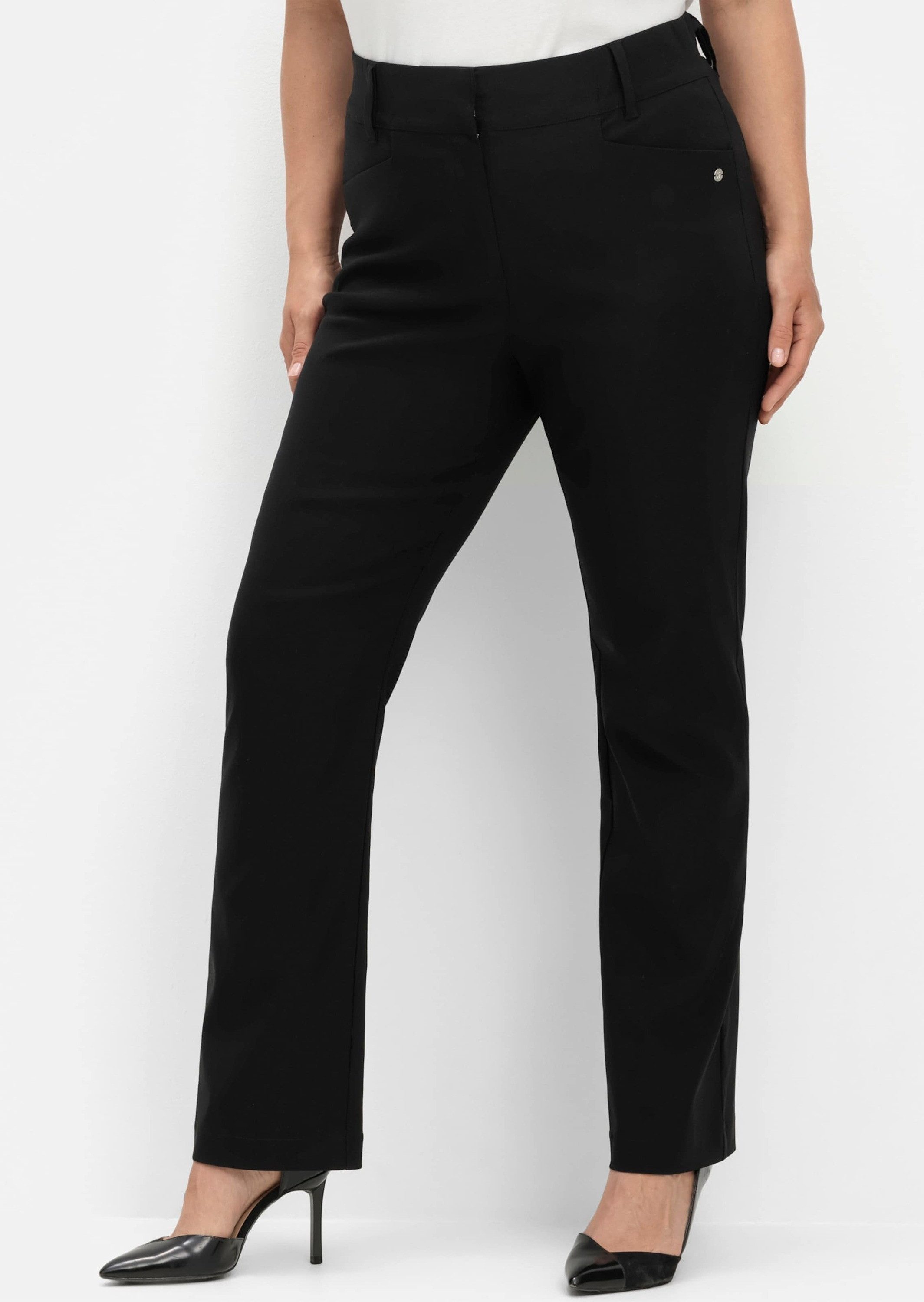 Sheego Jerseyhose Stretch-Hose mit Shapingeinsatz im Bauchbereich günstig online kaufen
