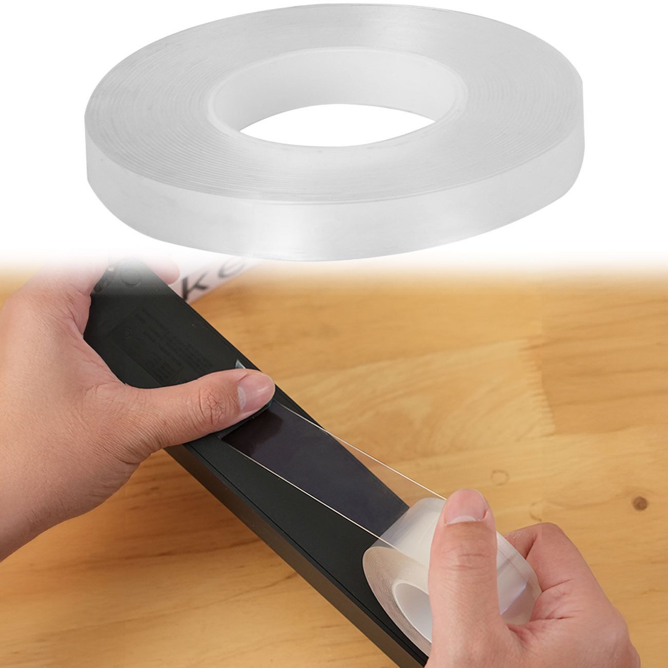 shop'n smile ideoon Klebeband Transparentes Nano Klebeband, L 5 m x B 10 mm 5m x 10mm