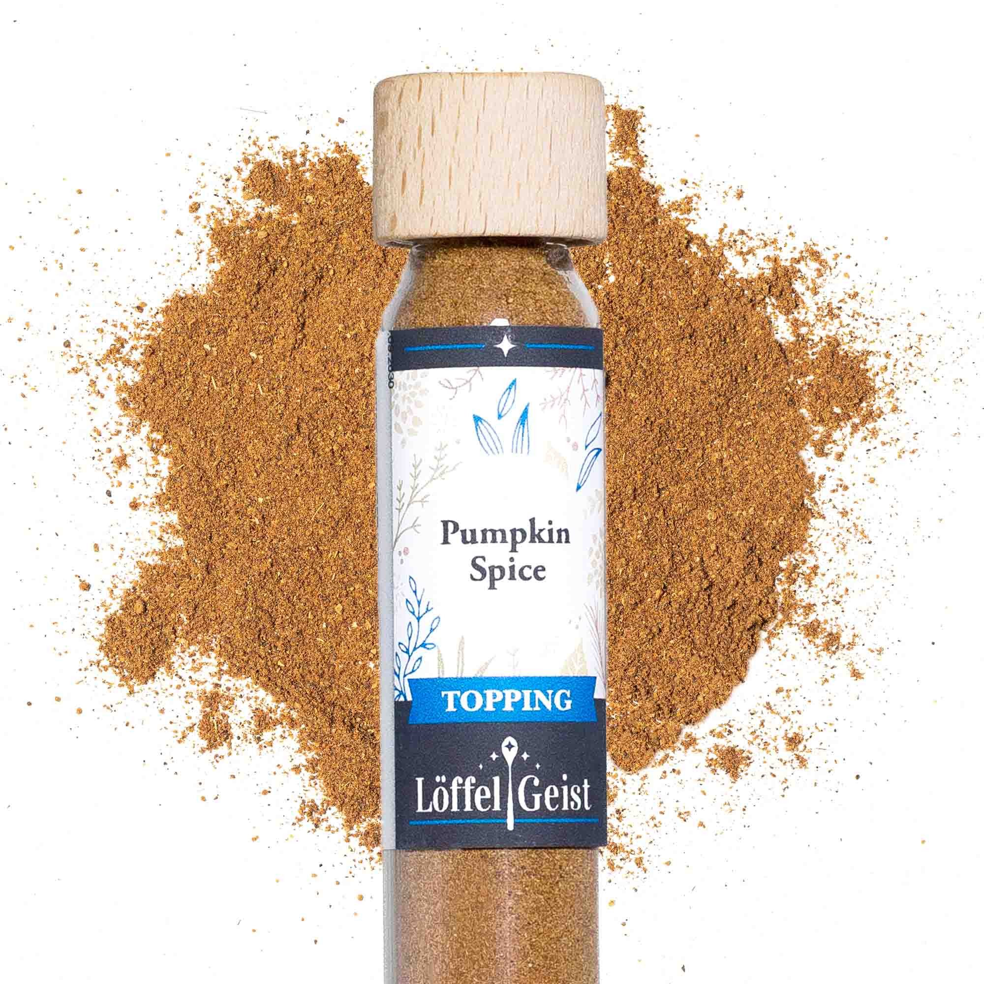 Löffelgeist Gewürz Pumpkin Spice Topping(34g im praktischen Dosierglas)