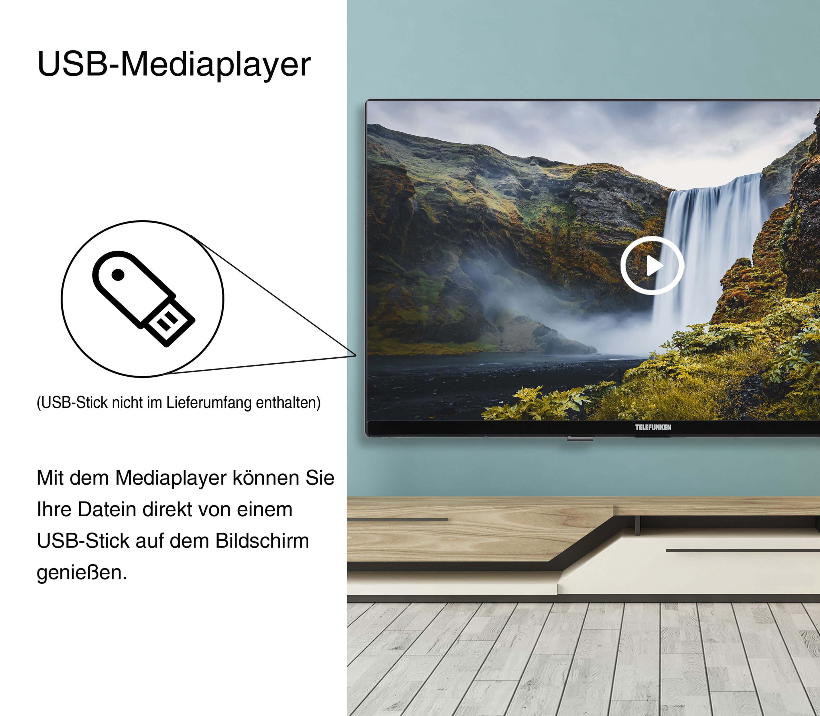Telefunken XH24O550M-W LCD-LED Fernseher...