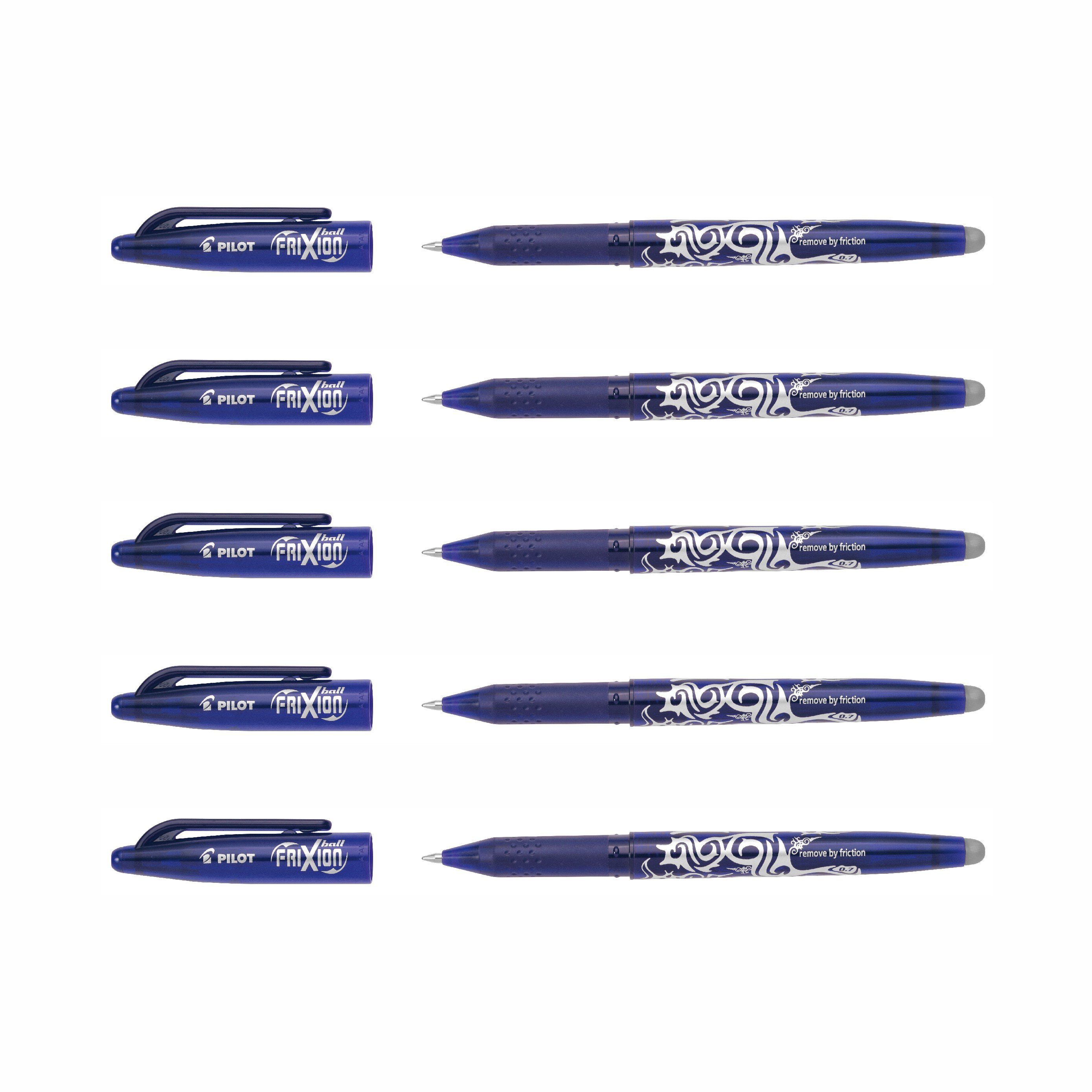 Pilot Pen Tintenroller Frixion Ball 0.7 - 5er-Set, (5-tlg)