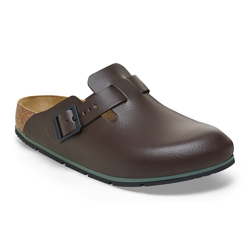 Birkenstock Damen Herren Boston Pro Hausschuhe Leder Pantoletten - Anatomischer Clog Zertifiziert EN ISO 20347:2043, Berufsschuhe für Medizin & Gastronomie