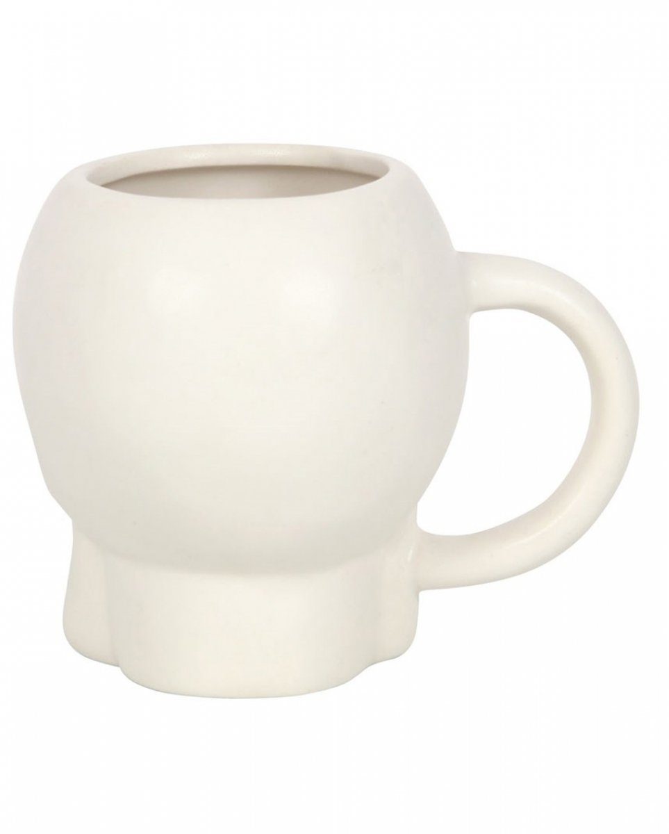 Lieblingstasse, Tasse Keramik als Geschirr-Set Horror-Shop Totenkopf Weiße matte