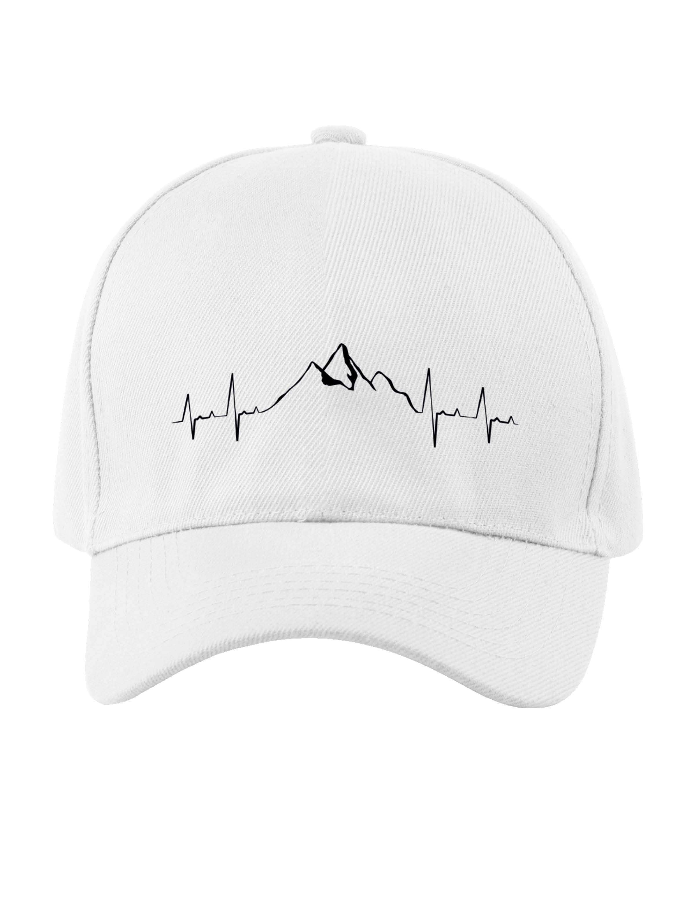 Youth Designz Baseball Cap Heartbeat Mountain Unisex Cap mit modischen Logo