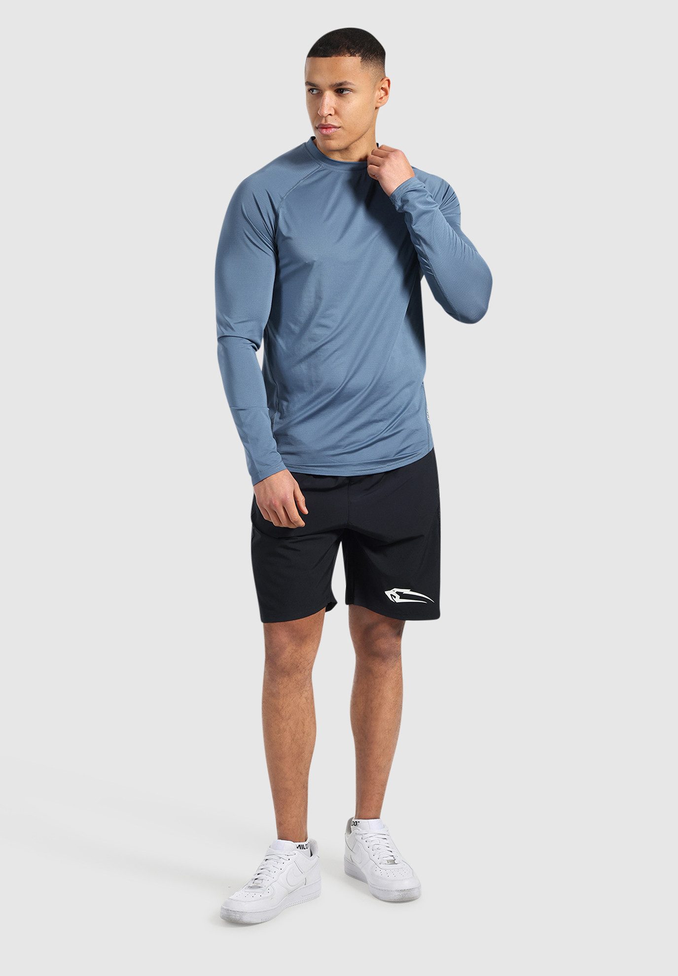Smilodox Longsleeve Powerfit, Slim Fit Atmungsaktives Langarmshirt Schnellt günstig online kaufen