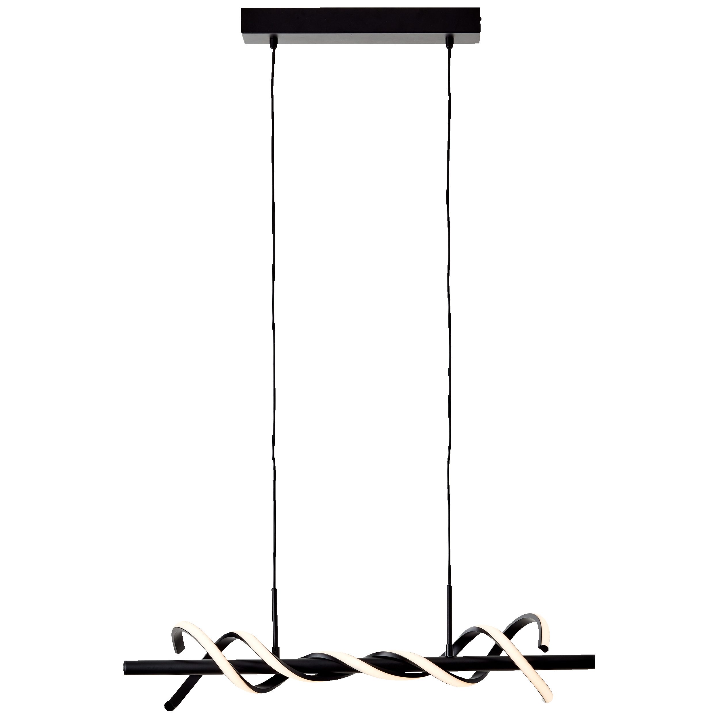 Lightbox Pendelleuchte, LED fest integriert, Warmweiß, LED Hängelampe, 150 x 76 x 18cm, 16W, 2100lm, kürzbar, 3 Stufen Dimmer