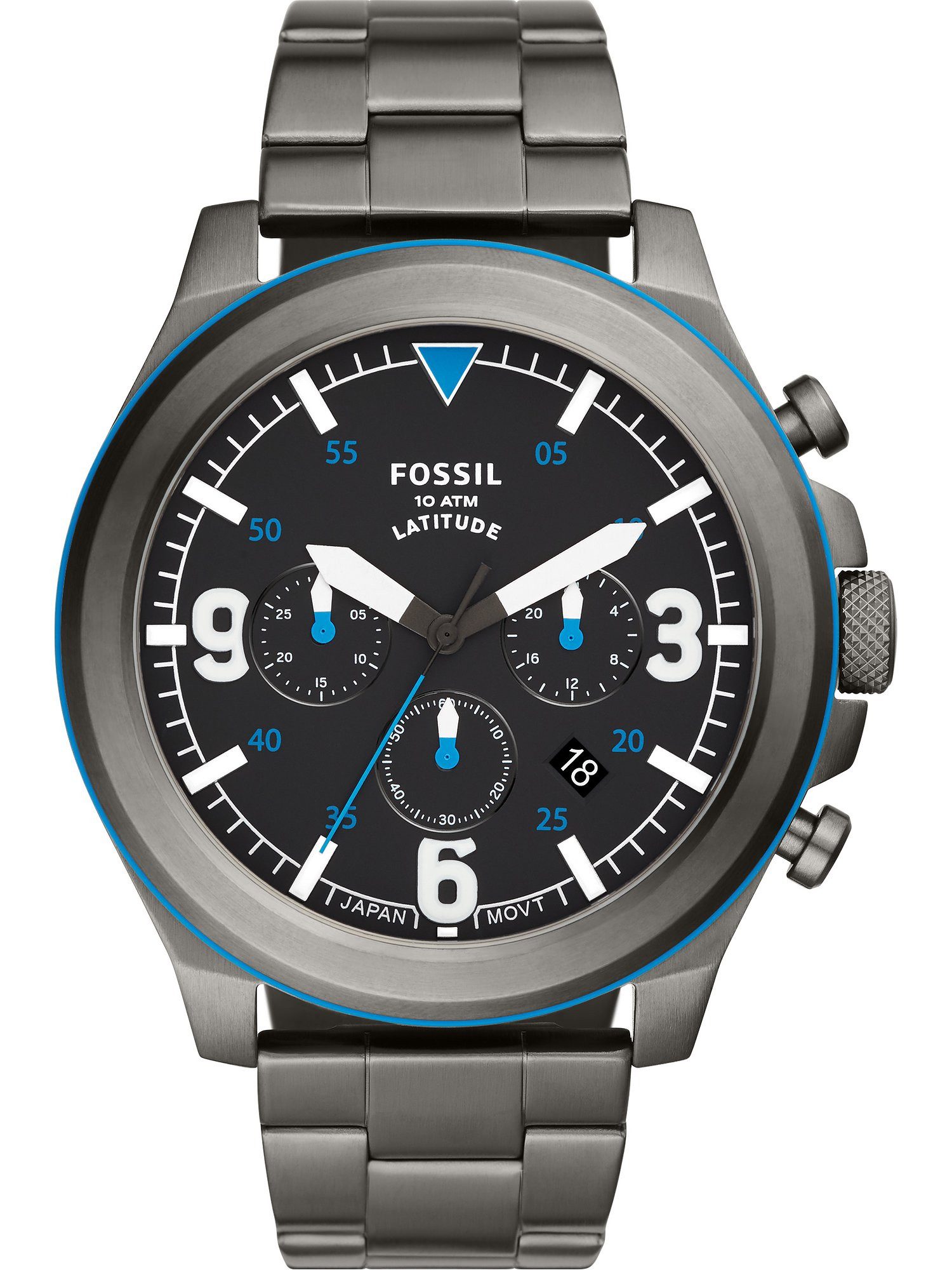 Fossil Chronograph Fossil Herren-Uhren Analog Quarz