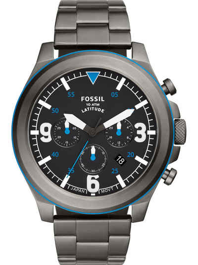 Fossil Chronograph Fossil Herren-Uhren Analog Quarz