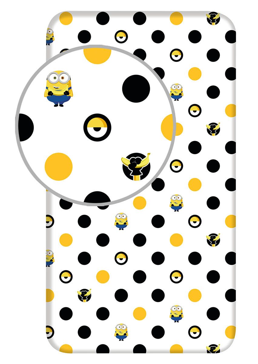 Minions Spannbettlaken Minions, Renforcé, Gummizug: an den Ecken, (1 Stück)