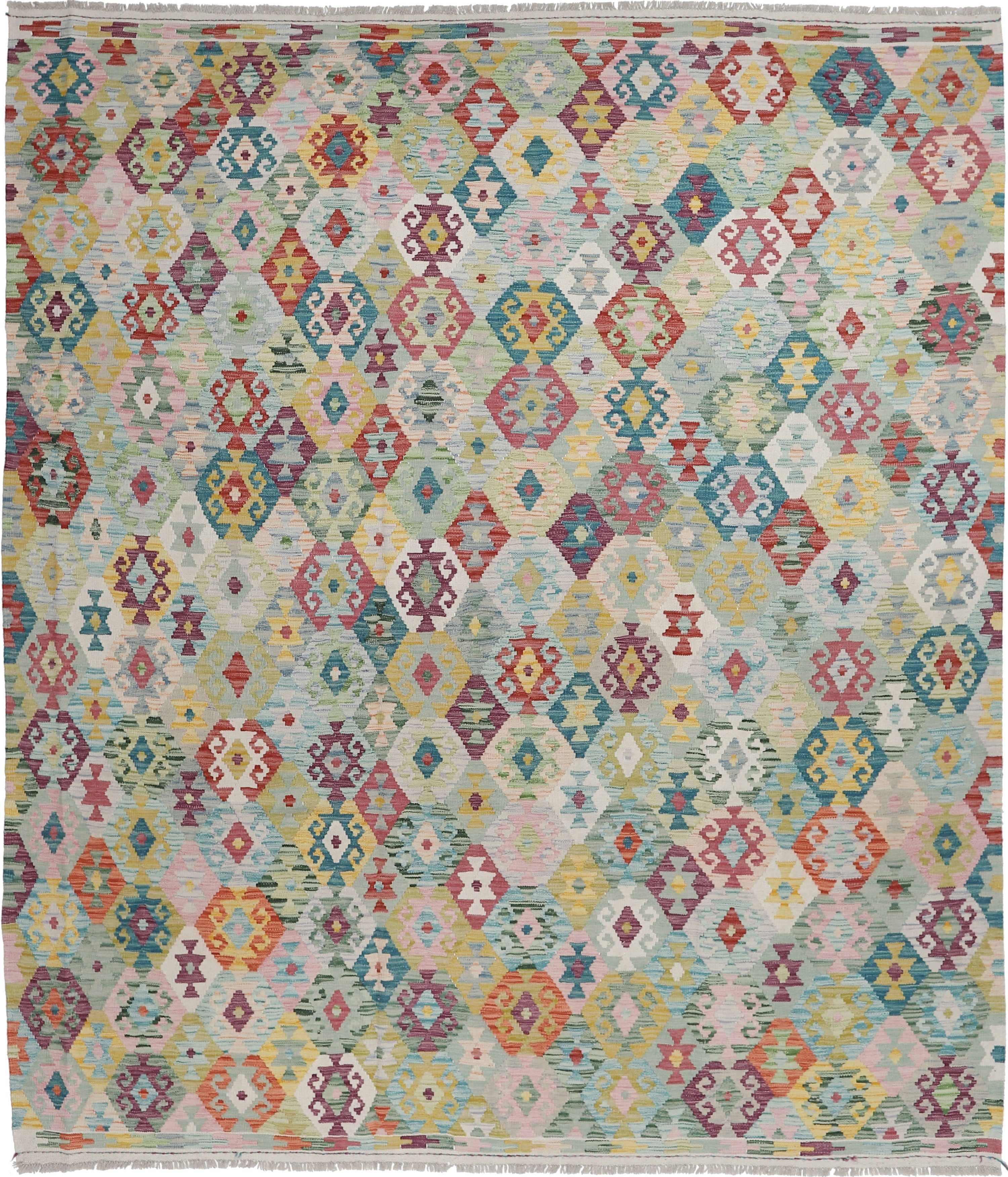 Carpet Avenue Teppich Kelim Afghan Royal 296x255, Rechteck, Höhe: 4 mm