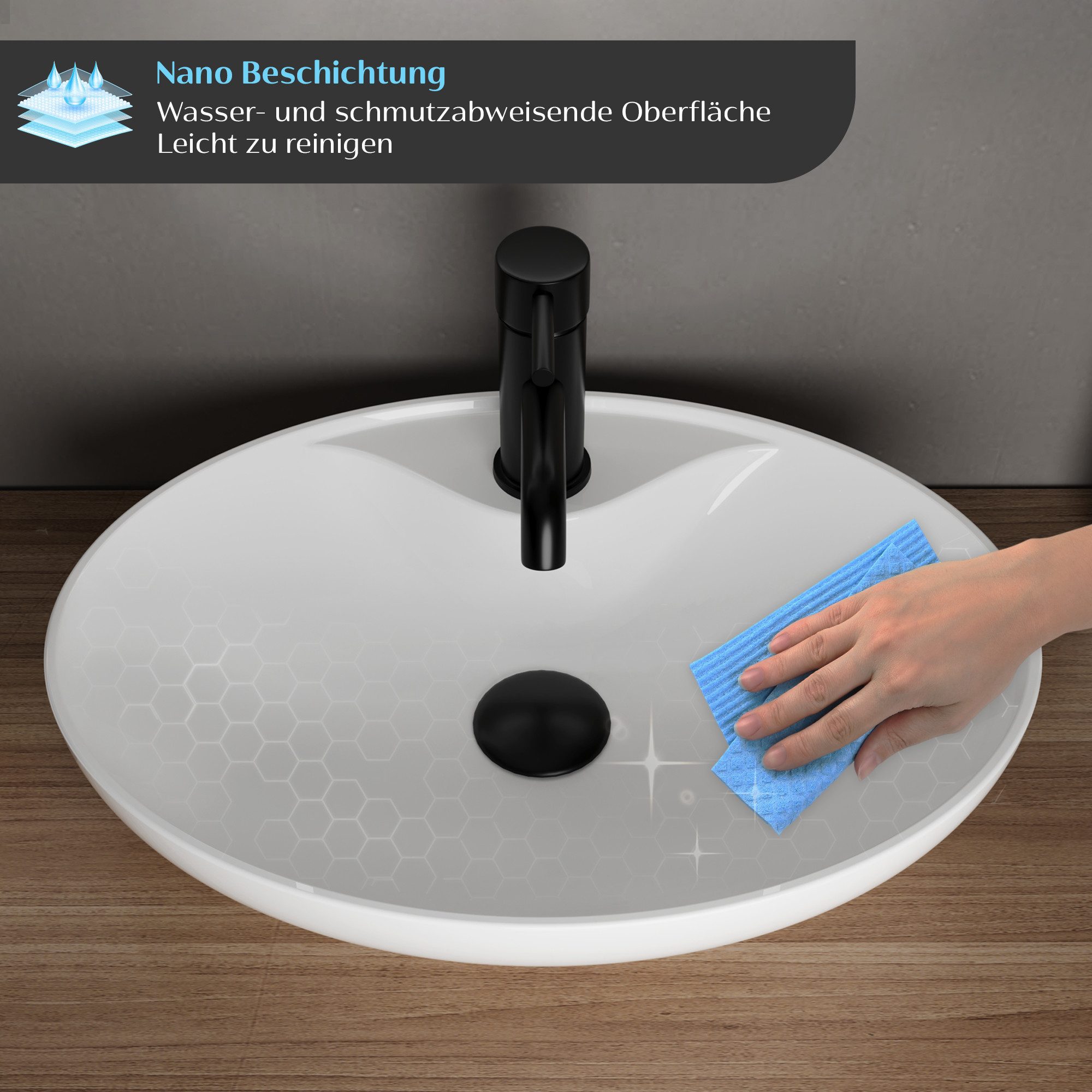 Alpenberger Aufsatzwaschbecken Bad Waschbecken Gäste WC günstig online kaufen