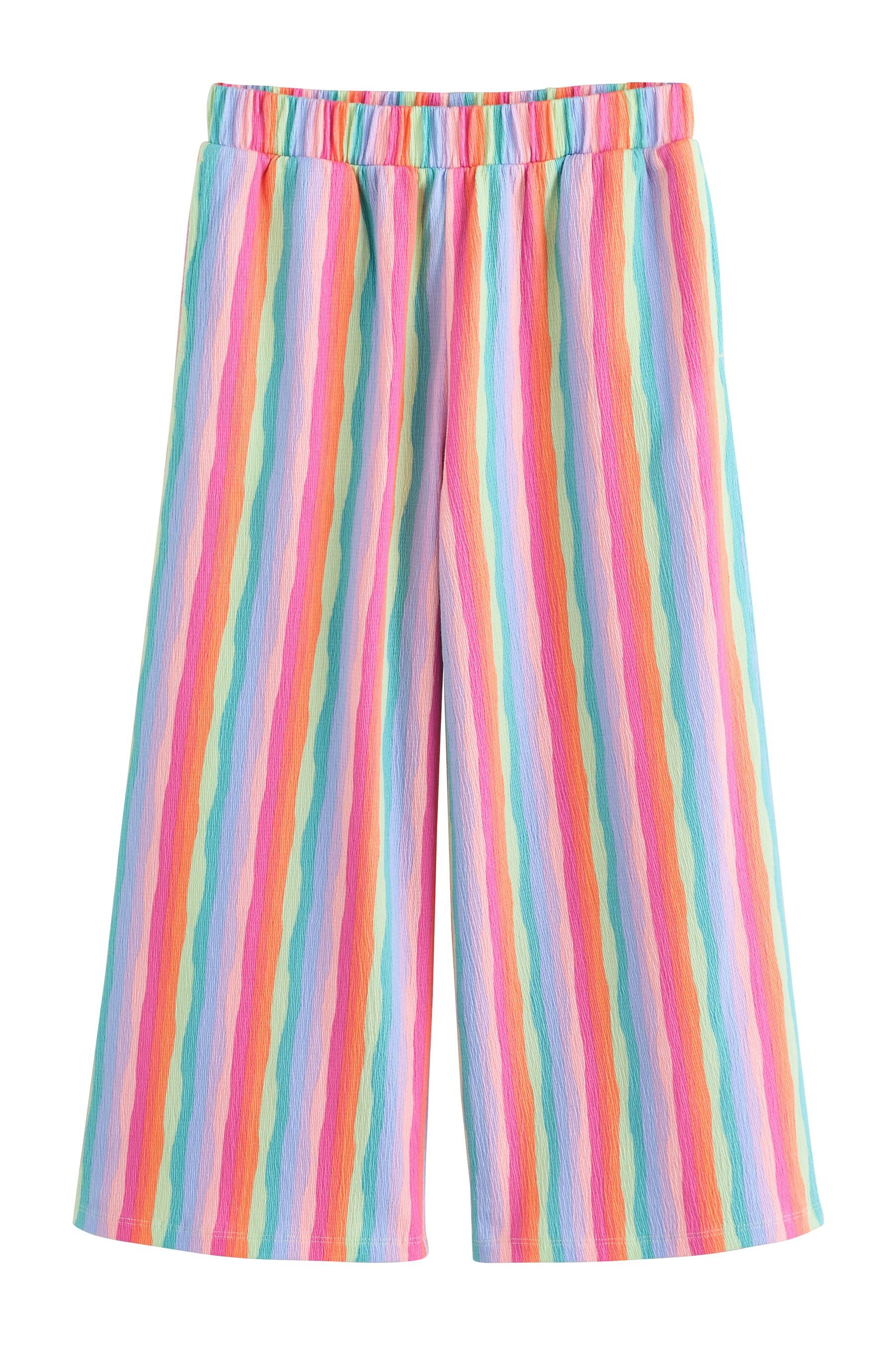 Next Palazzohose Strukturierte Hose mit weitem Bein (1-tlg)