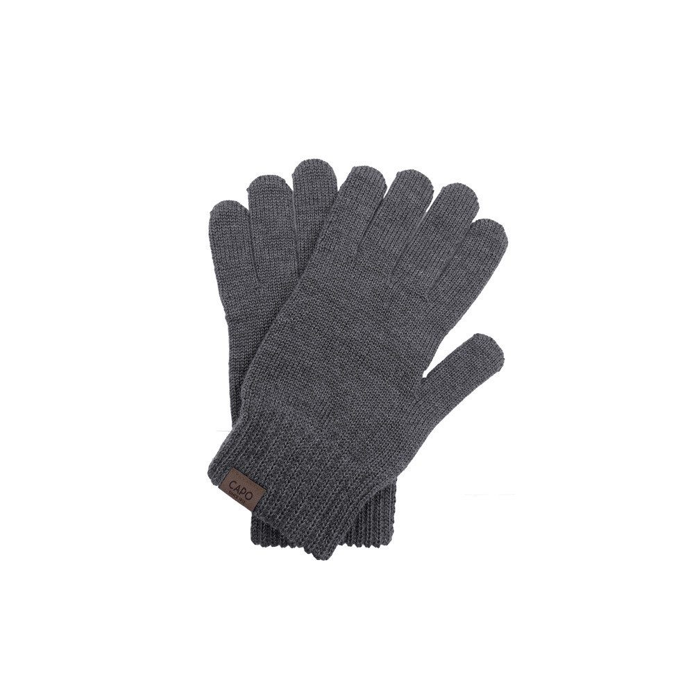 CAPO Strickhandschuhe Herrenhandschuhe, Wolle Strick (2-St) Merino