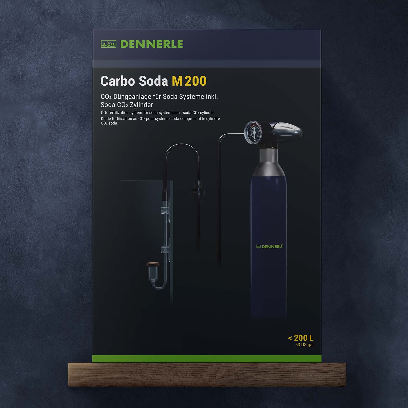 DENNERLE CO2 Diffusor Carbo Soda M200, Aquarien bis 200 Liter
