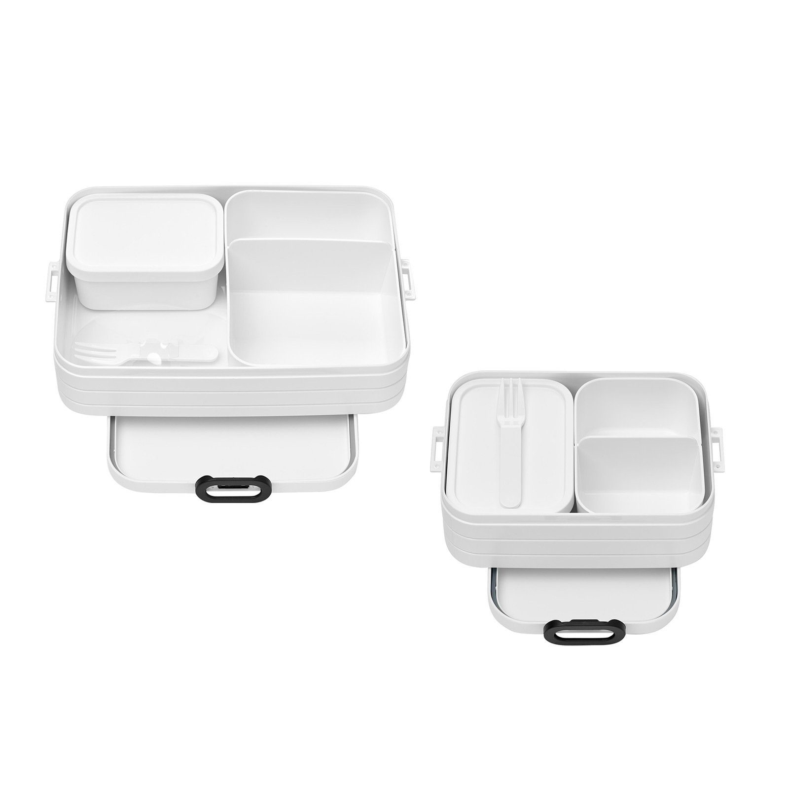 Mepal Lunchbox Take A Break Bento-Lunchboxen 2er Set, Material-Mix, (2-tlg), Spülmaschinengeeignet Nordic White