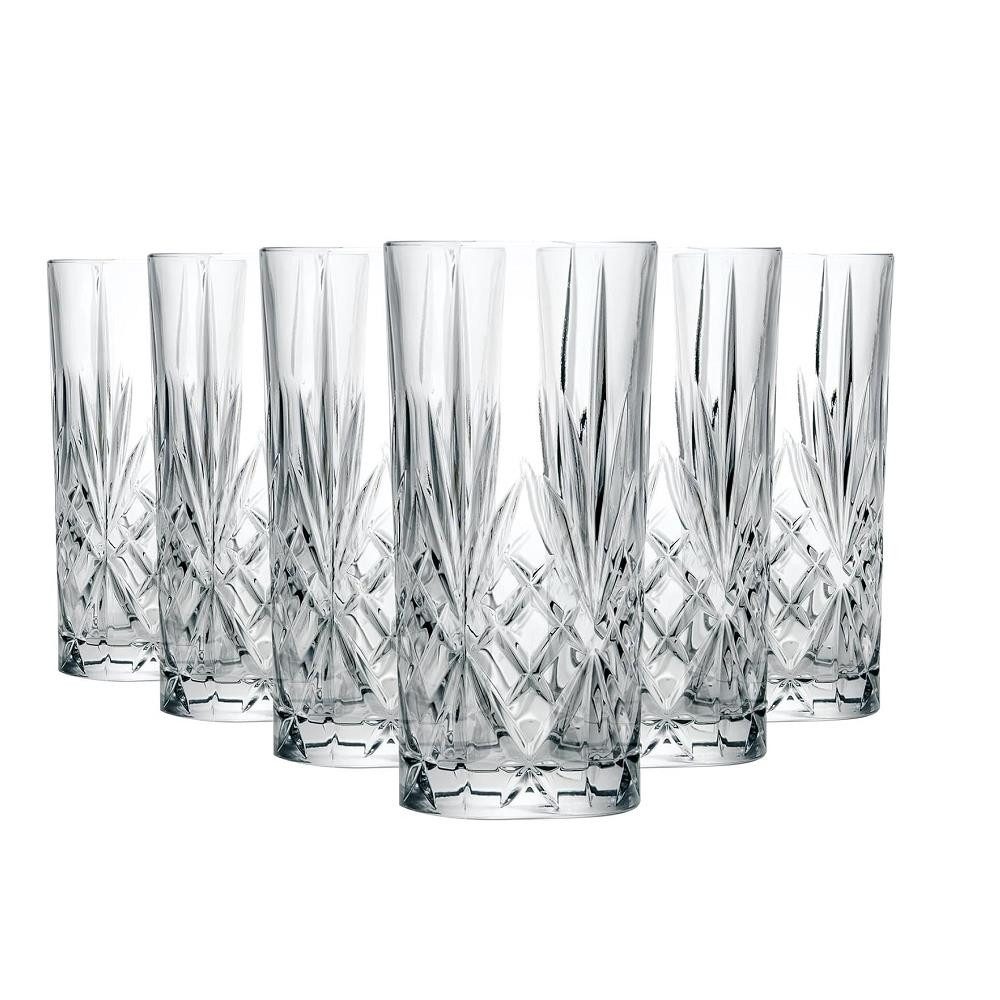 Der Porzellan-Laden Longdrinkglas Der-Porzellan-Laden by RCR Melodia HB Tumbler 360 ml 6er Set, Kristallglas
