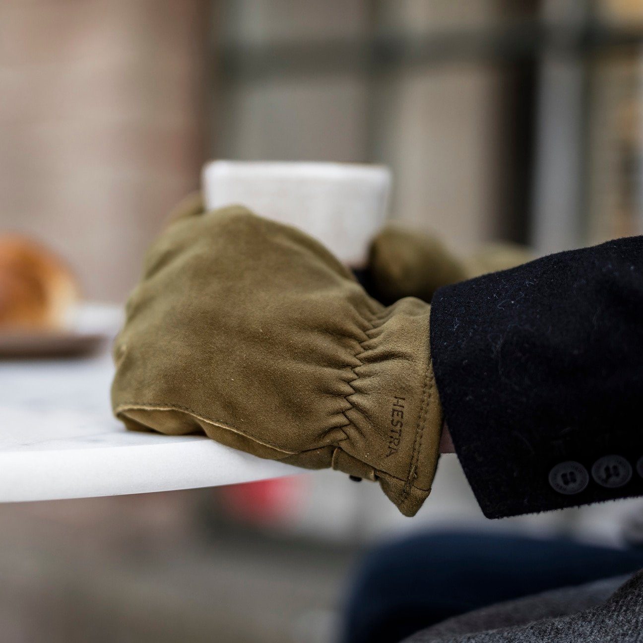 Hestra Lederhandschuhe (1-St) Fingerhandschuhe mit Futter