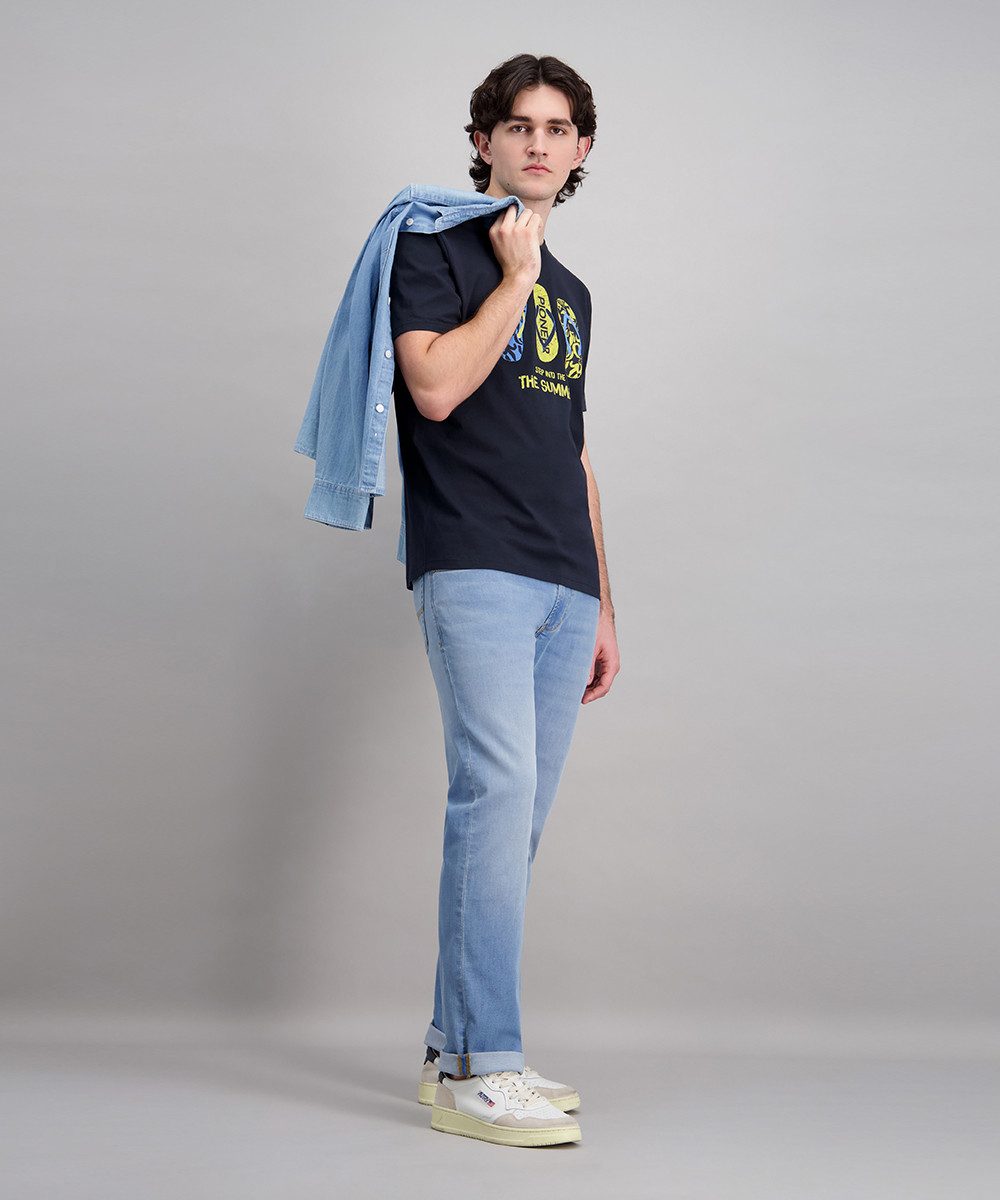 Pioneer Authentic Jeans T-Shirt RH T-Shirt flip flop print mit Logo Print
