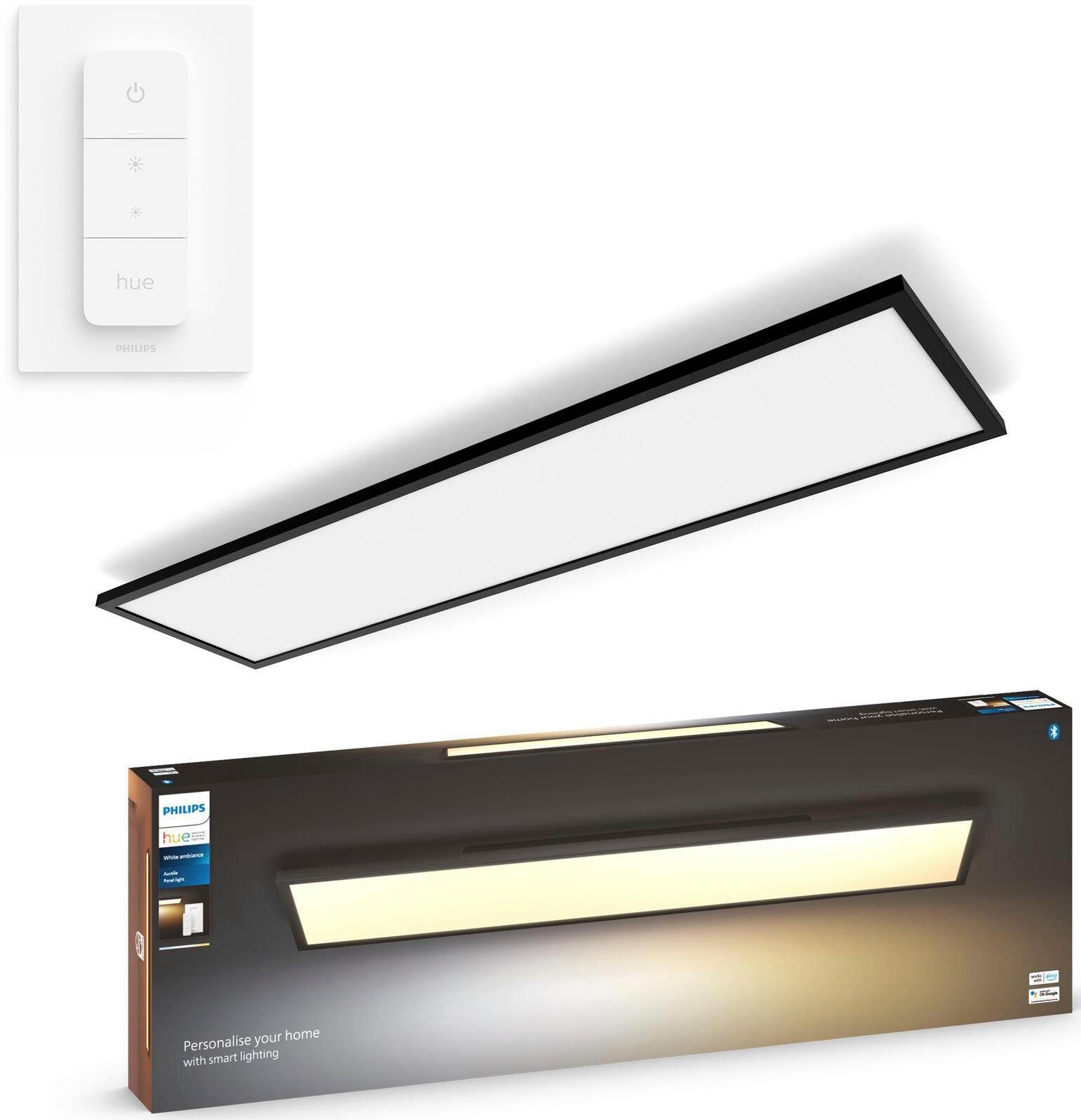 - LED Dimmfunktion, integriert, kaltweiß, Hue Deckenleuchte Philips mit fest LED warmweiß Aurelle, Bluetooth, Dimmschalter