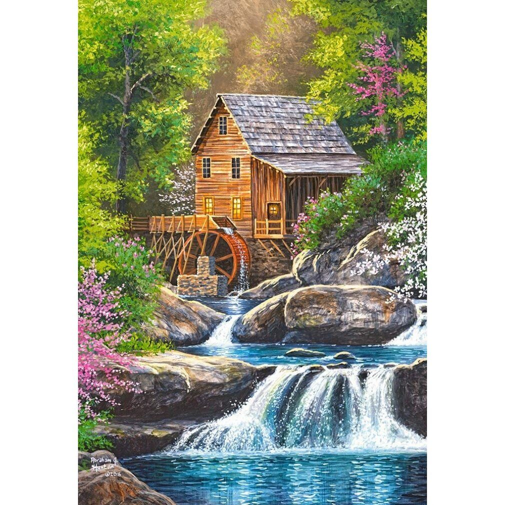 Castorland Puzzle Puzzle Mühle im Frühling 1000 Teile, Puzzleteile