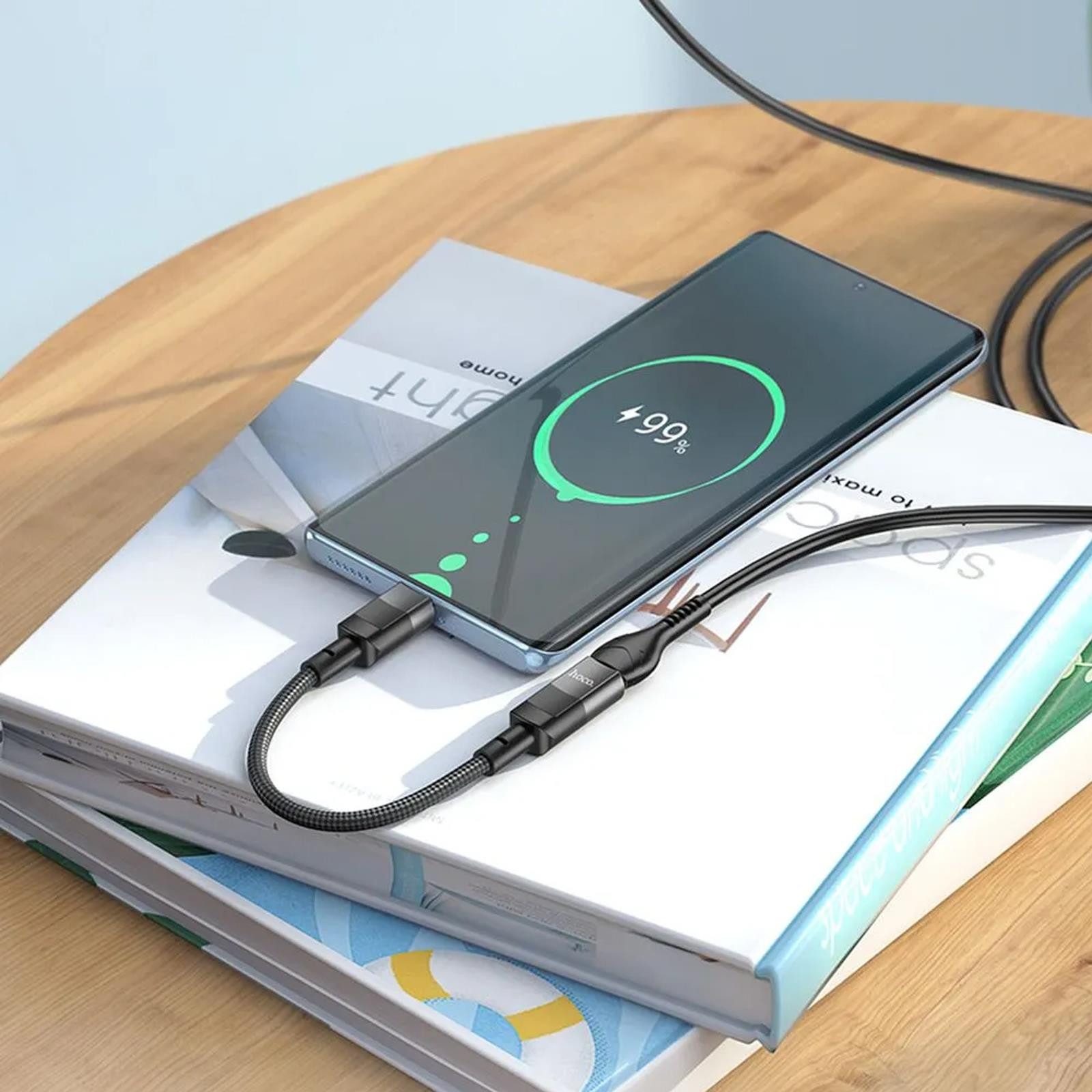 hoco. U107 USB-C auf Lightning Smartphone-Kabel, USB-C, Lightning (10 cm), USB Typ C Stecker Adapter für iPhone iPad Lightning Buchse Konverter