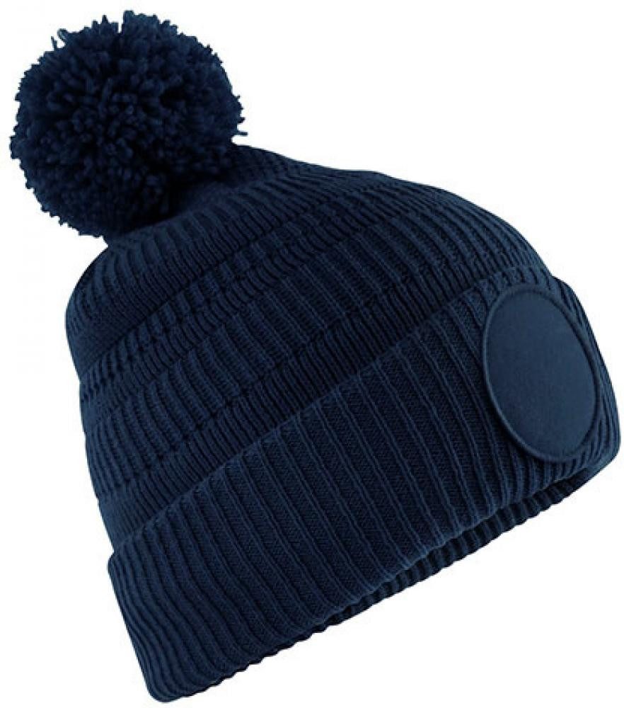 Bommelmütze Fan Patch Beanie Bommelmütze unisex