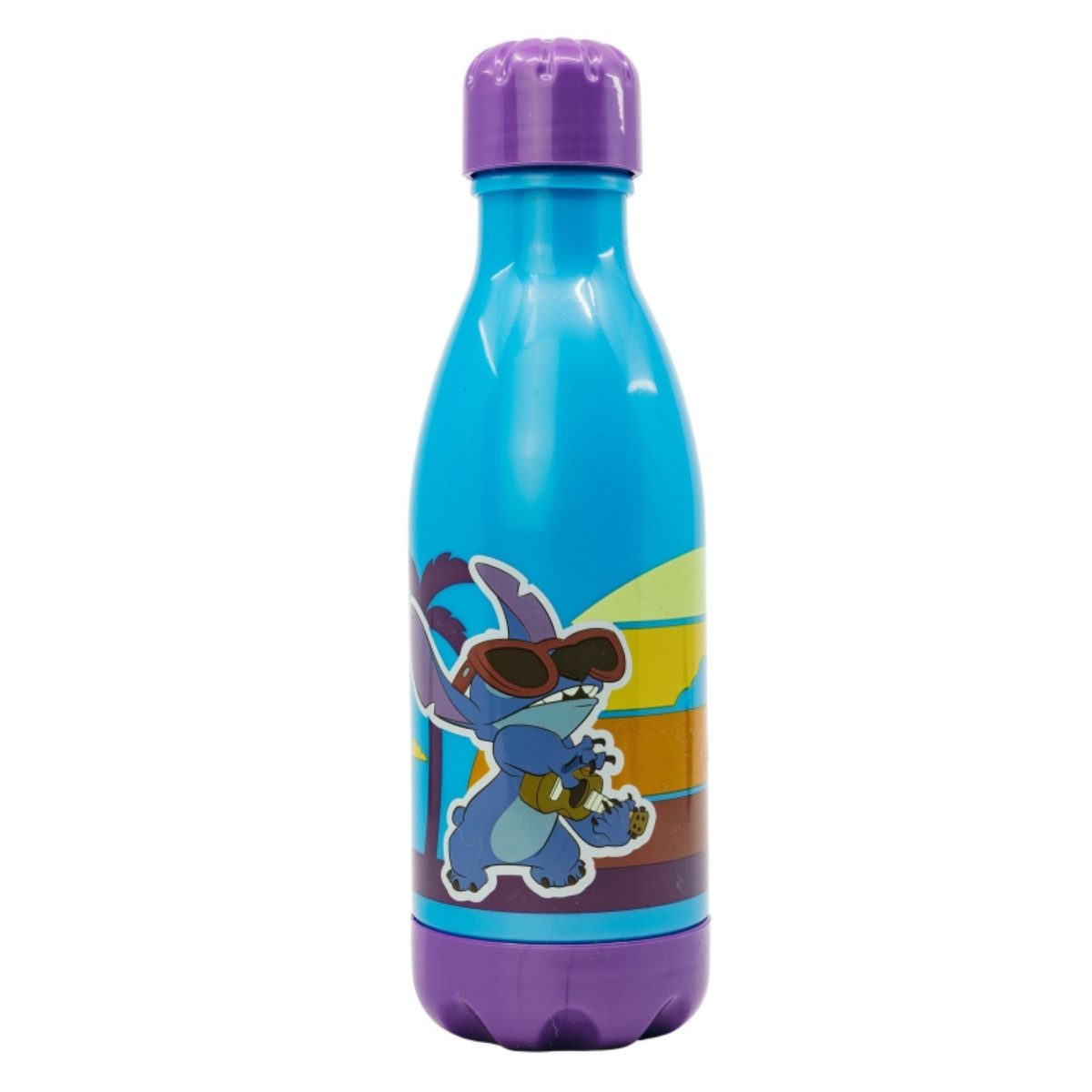 Storline Trinkflasche Lilo & Stitch 560 ml Kinderflasche mit Trinkhalm & Druckverschluss