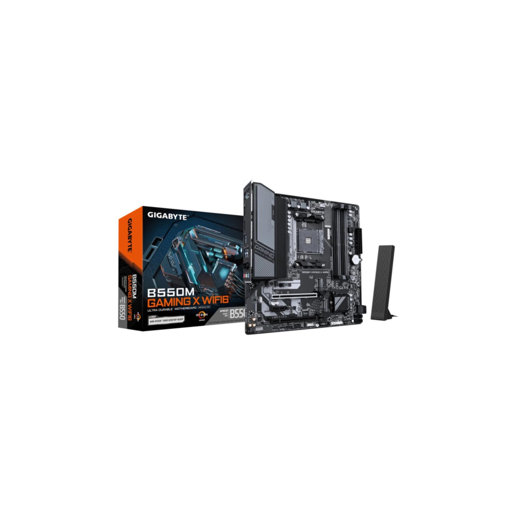 Gigabyte B550M GAMING X WIFI6 Mainboard – AMD Ryzen 5000 Prozessoren, 5+3 Phase Mainboard