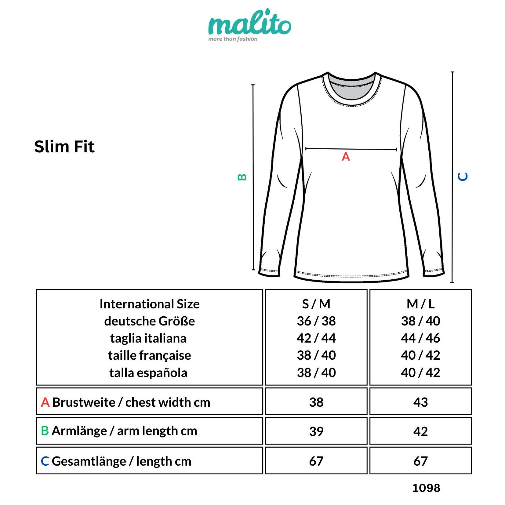 Muse Rundhalsshirt Basic 3/4 Arm Longshirt Skinny Fit 1098 günstig online kaufen