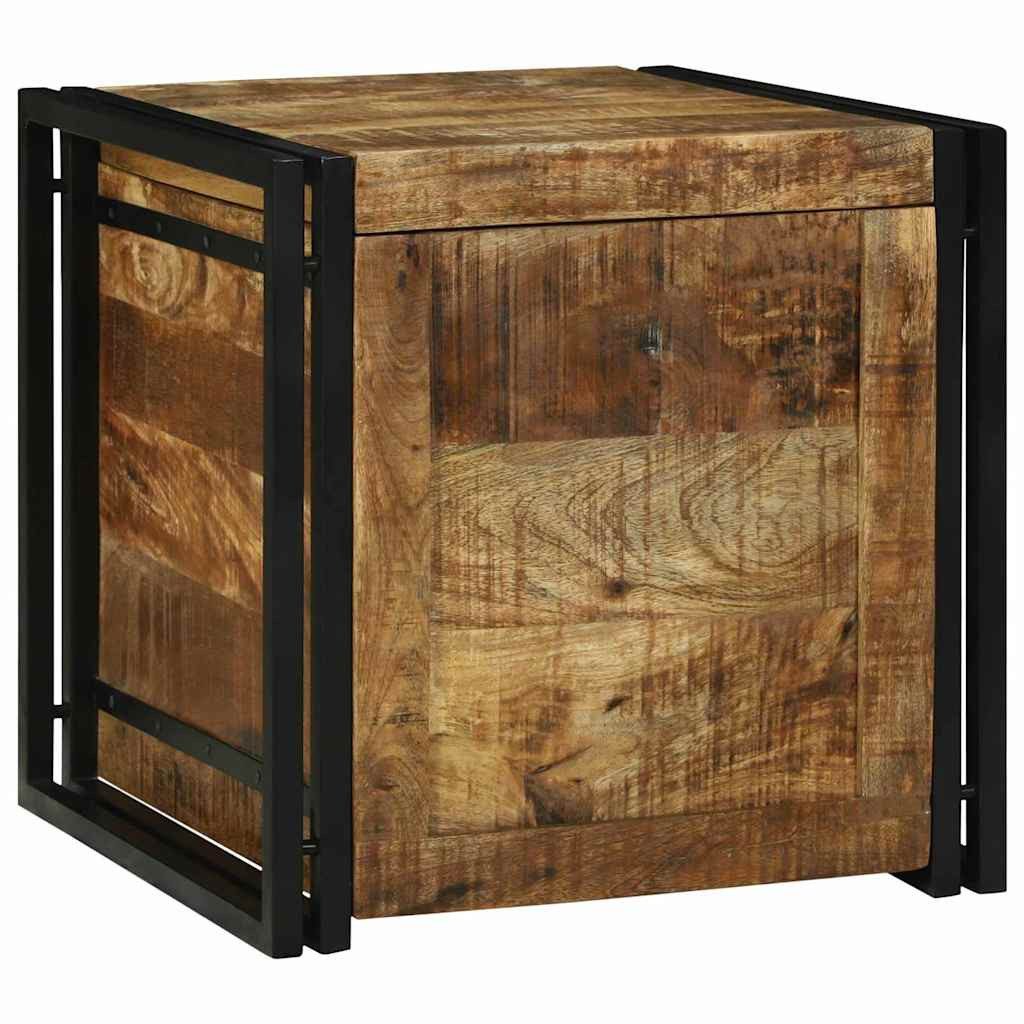 vidaXL Aufbewahrungsbox Aufbewahrungsbox Braun und Schwarz 50 x 50 x 50 cm (1 St)