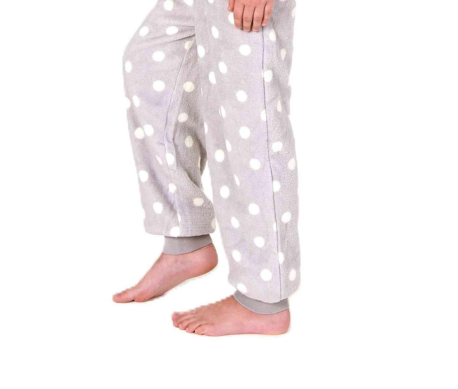 Normann Pyjama Normann Mädchen Jumpsuit Schlafanzug Overall aus Coralfleece – Bild 2 von 2
