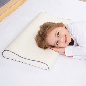 Kopfkissen L-GB-N12, SIKAINI, Füllung: 100% memory schaum, Flach Liegen, Seitenschläfer, Gesundheit Kinder Kissen für Bett Schlafen Memory Schaum