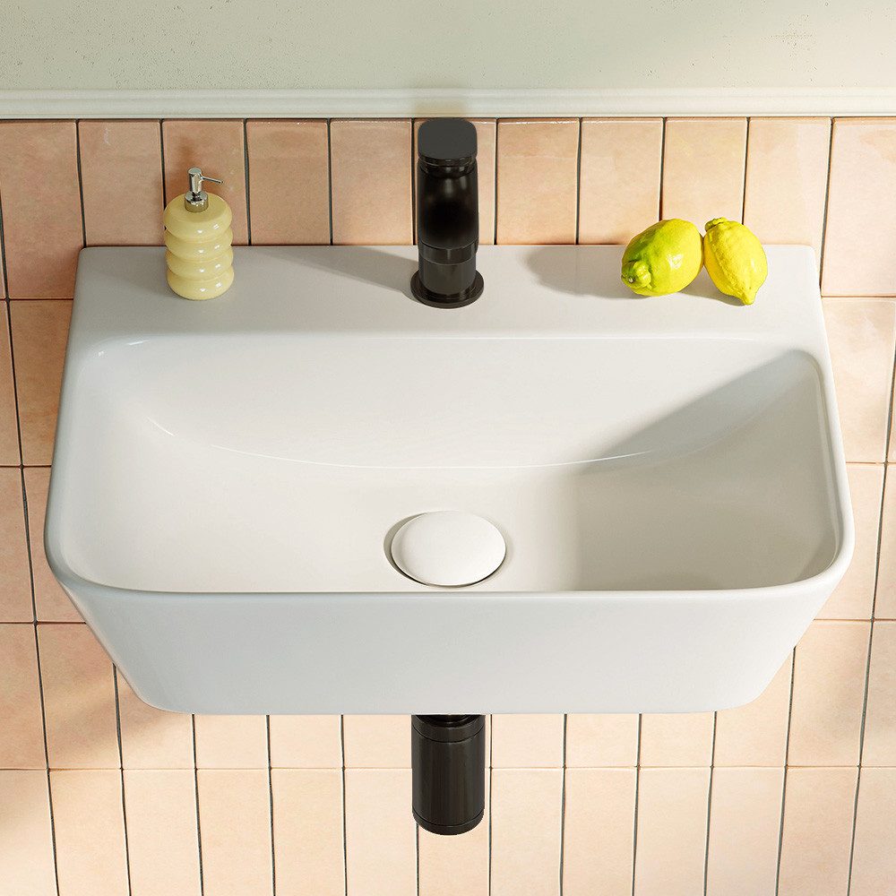 HOROW Waschbecken Kleine Handwaschbecken, Hängewaschbecken Aufsatzwaschbeck günstig online kaufen