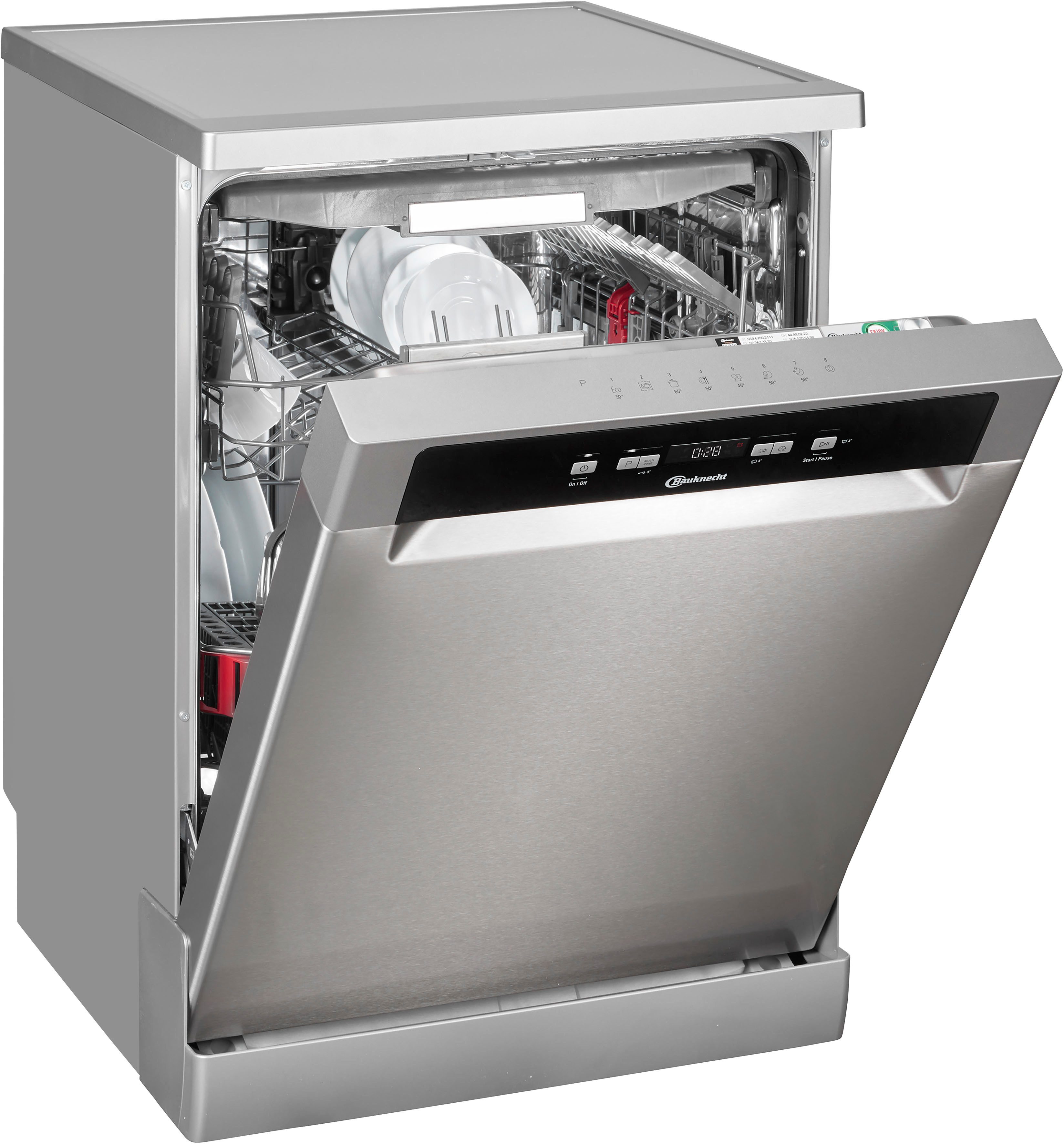 BAUKNECHT Standgeschirrspüler OBFC Ecosilent 8650, 14 Maßgedecke