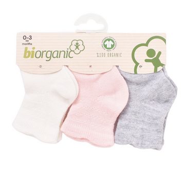 biorganic Basicsocken (Pack, 3 Paar) gemustert, GOTS-zertifiziert