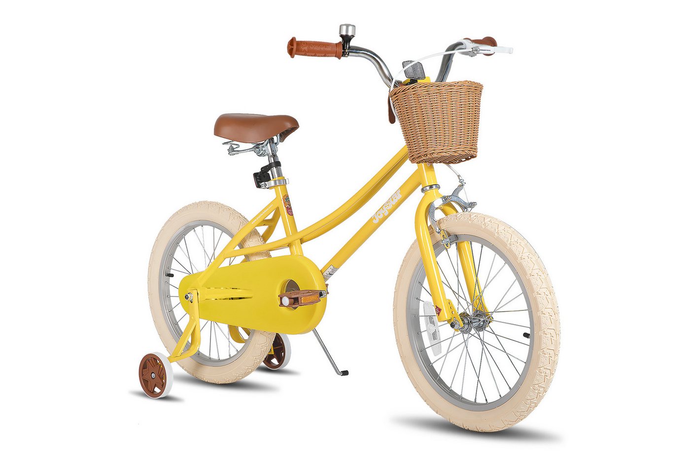 JOYSTAR Kinderfahrrad 12/14/16/18/20 Mädchenfahrrad für 2-13 Jahre alte Kinder, 12" 14" 16" Kinderfahrrad mit Stützrädern & Korb, 20 Zoll mit Ständer