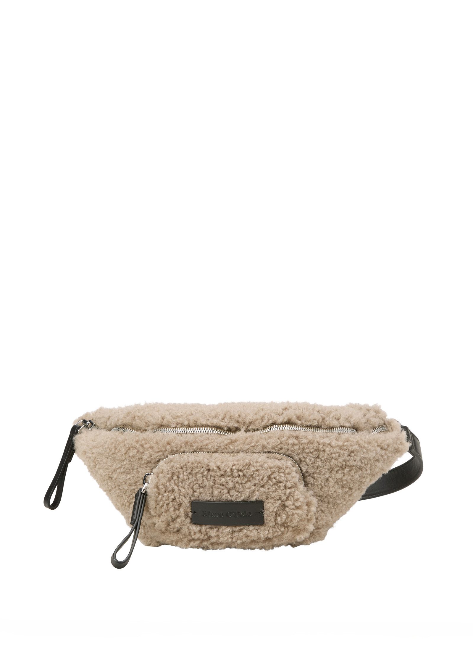 Marc O'Polo Gürteltasche aus flauschigem Teddyfell